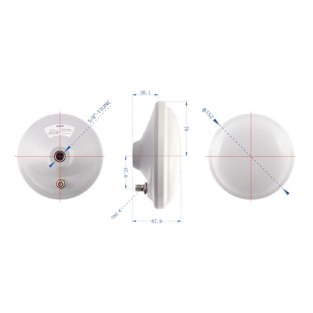 1pc GNSS Antenna Shell GPS GLONASS BDS S-BAND  High-precision RTK GNSS Antenna Shell Anti-ultraviolet And High Low Temperature