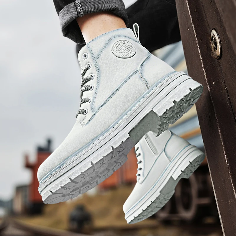 

Winter Men Boots Designer Women Work Boots Outdoor Leather Ankle Boots Lightweight Couple Casual Boots Classic Handmade Boots