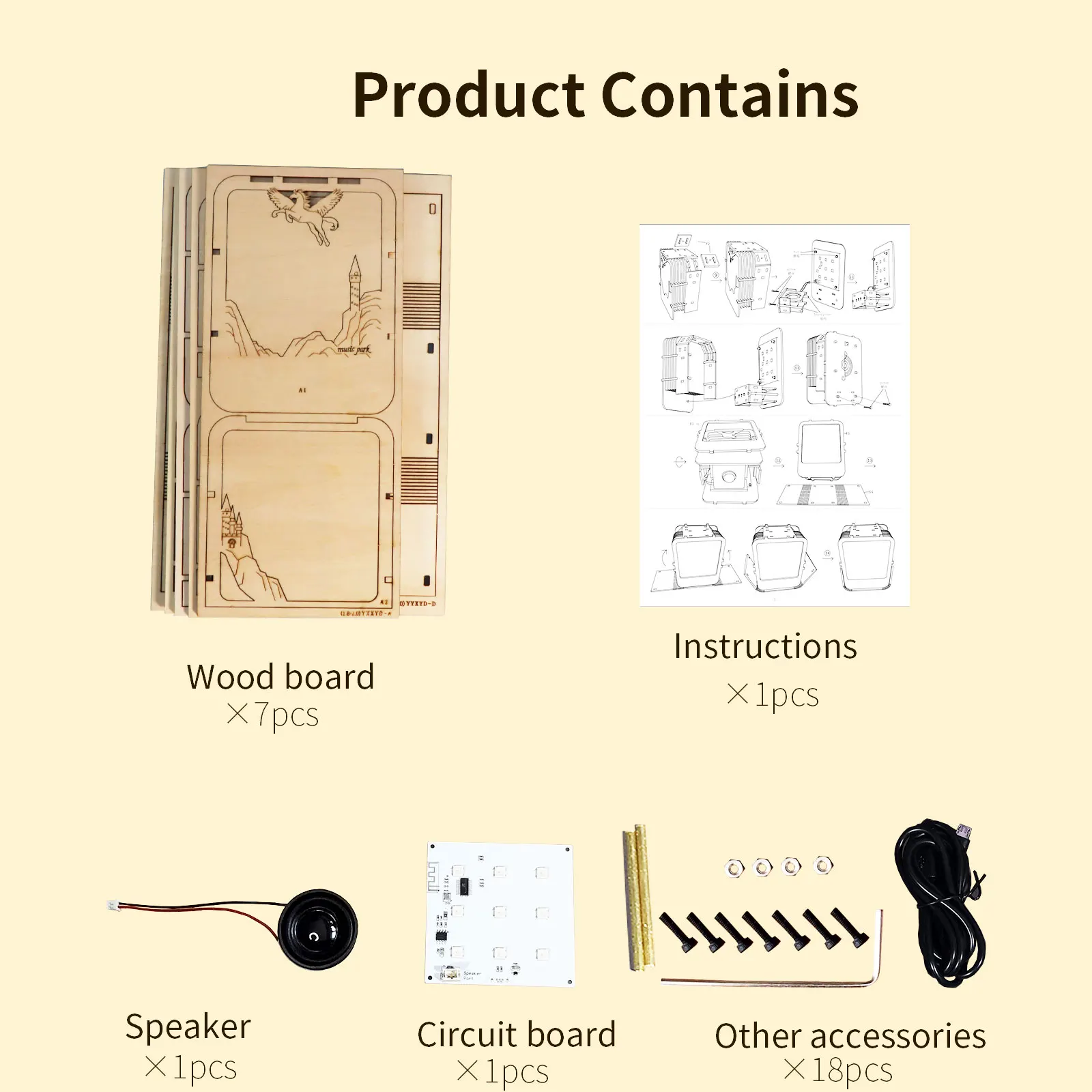 ألغاز خشبية ثلاثية الأبعاد للبالغين ، صندوق موسيقى القلعة ، إضاءة ليلية ، مشغولات يدوية الصنع ، مجموعات نموذجية ، هدايا عيد الميلاد أو عيد الميلاد