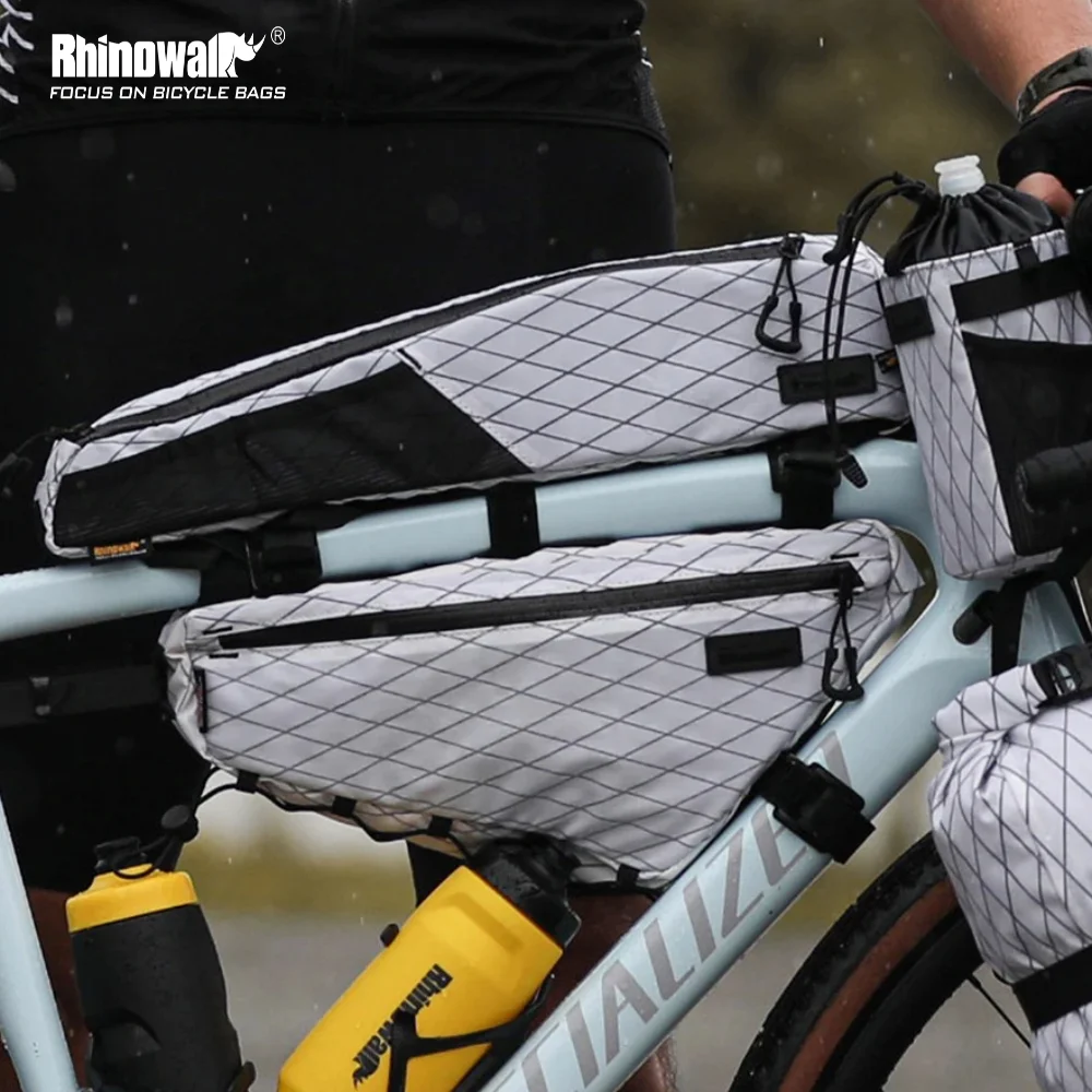 

Rhinowalk Large Water-Resistant Bikepacking For MTB&Road Bike With 18 Inch Or Larger Frame Length BIke Extra Long Top Tube Bag