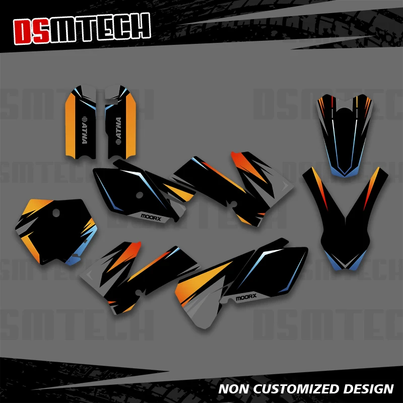 DSMTECH GRAPHICS & BACKGROUND DECAL STICKER Kits for KTM 85 105 SX SX85 2003 2004 2005 2006 2007 2008 2009 2010 2011 2012