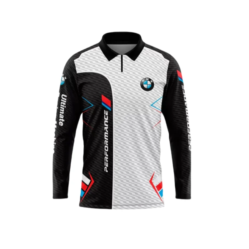 AliExpress 2025 BMW Quick Dry POLO Shirt Long Sleeve High-end Luxury Brand Casual POLO Sports Breathable Professional Cycling Suit Top