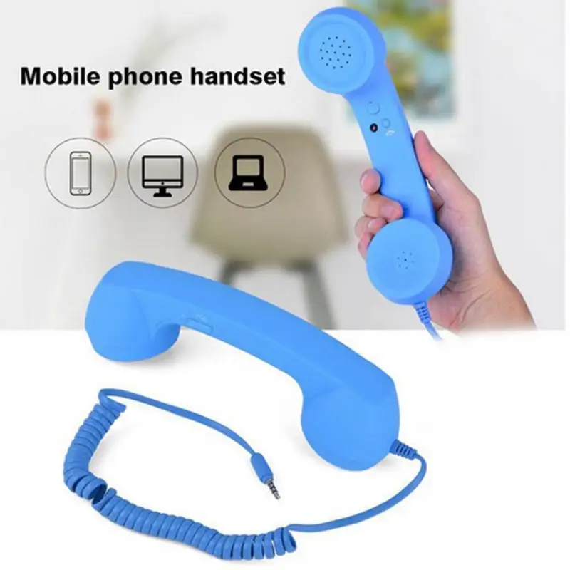 Mobile Phone Handset Microphone Headset Retro Phone Style Microphone Speaker Handle Headset Handset Universal Type