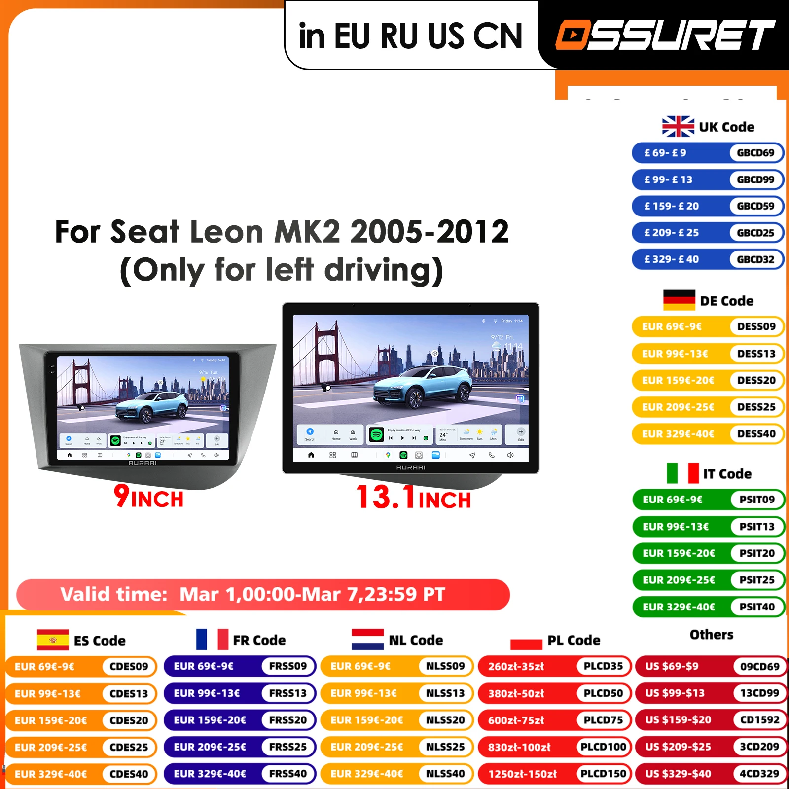 

Carplay 4G-LTE 360Camera Carplay Android Car Radio For Seat Leon 2 MK2 2005 - 2012 Car Multimedia Player GPS Auto Stereo BT RDS