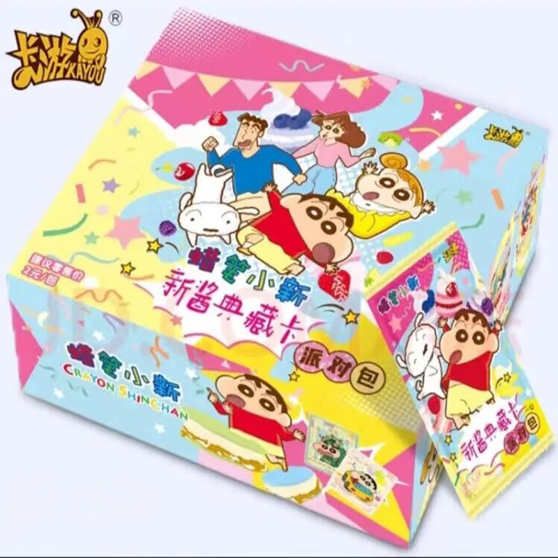 KAYOU Crayon Shin-chan Card Party Bag Nohara Misae Nohara Hiroshi Rara Collezione di carte giocattolo per il regalo di compleanno dei bambini