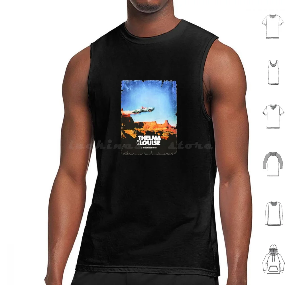 Camisetas sin mangas Thelma y Louise, chaleco sin mangas, Thelma y Louise, película Thelma Louise, Susan Sarandon, Thelma Louise, Geena