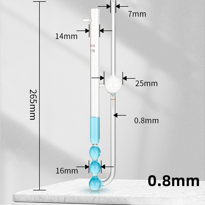 Imagem -05 - Viscosímetro de Contrafluxo de Vidro Medição Líquida Instrumento de Laboratório 0.66.0 mm