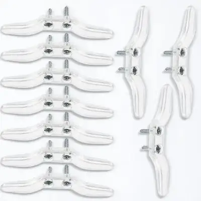 10 pçs cabo cego acessórios de fixação de cabo de plástico transparente para persianas de janela cortinas corda enrolador à prova de crianças