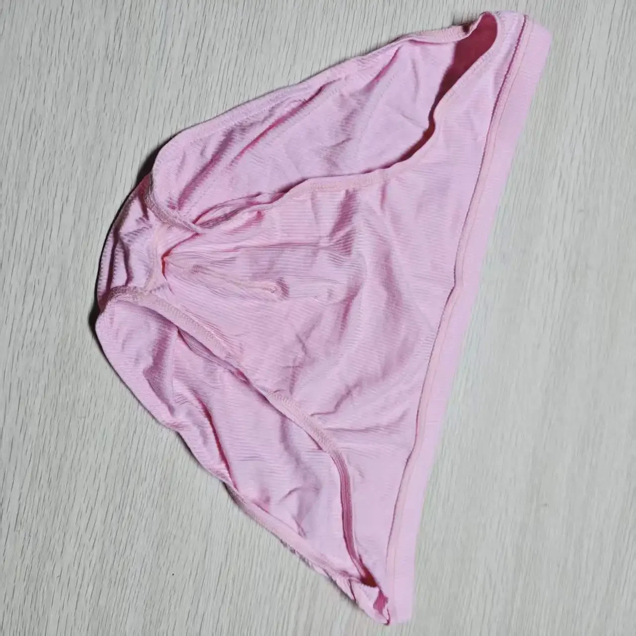 Wholesale news Solid color men's briefs one-piece low waist triangle breathable youth underwear solid color loose pants D2024