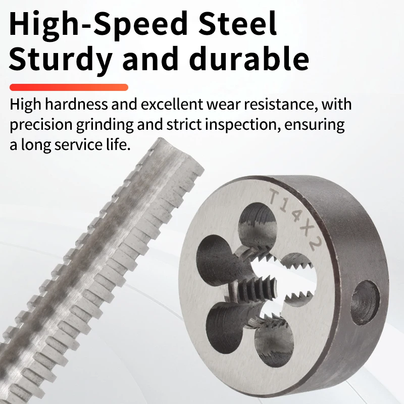 BOSS TAP 1SET Right/Left Hand Tap & Die TR8 10 12 14 16 18 20 22 24 26 28 30 32 Thread Screw Tap Machine Plug Tap Thread Tools