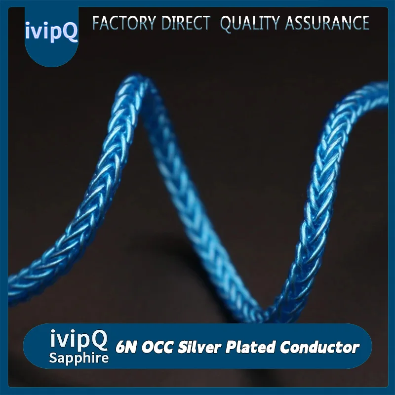 ivipQ 8 Core 6N OCC and Silver Plated Earphone Upgrade Cable With 2.5/3.5/4.4mm MMCX/NX7 Pro/QDC/0.78mm 2PIN For C12 N5005 IE900