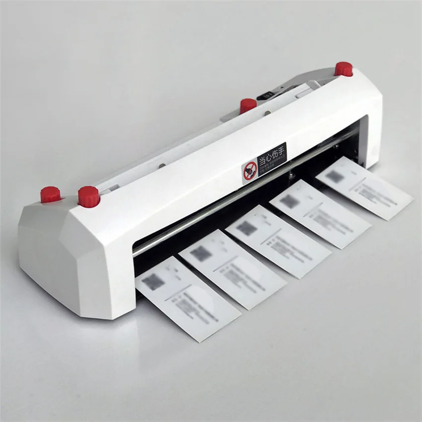 

Automatic Business Card Cutting Machine 220V/20W Electric Card Cutting Machine Paper Cutting Machine Office Stationery