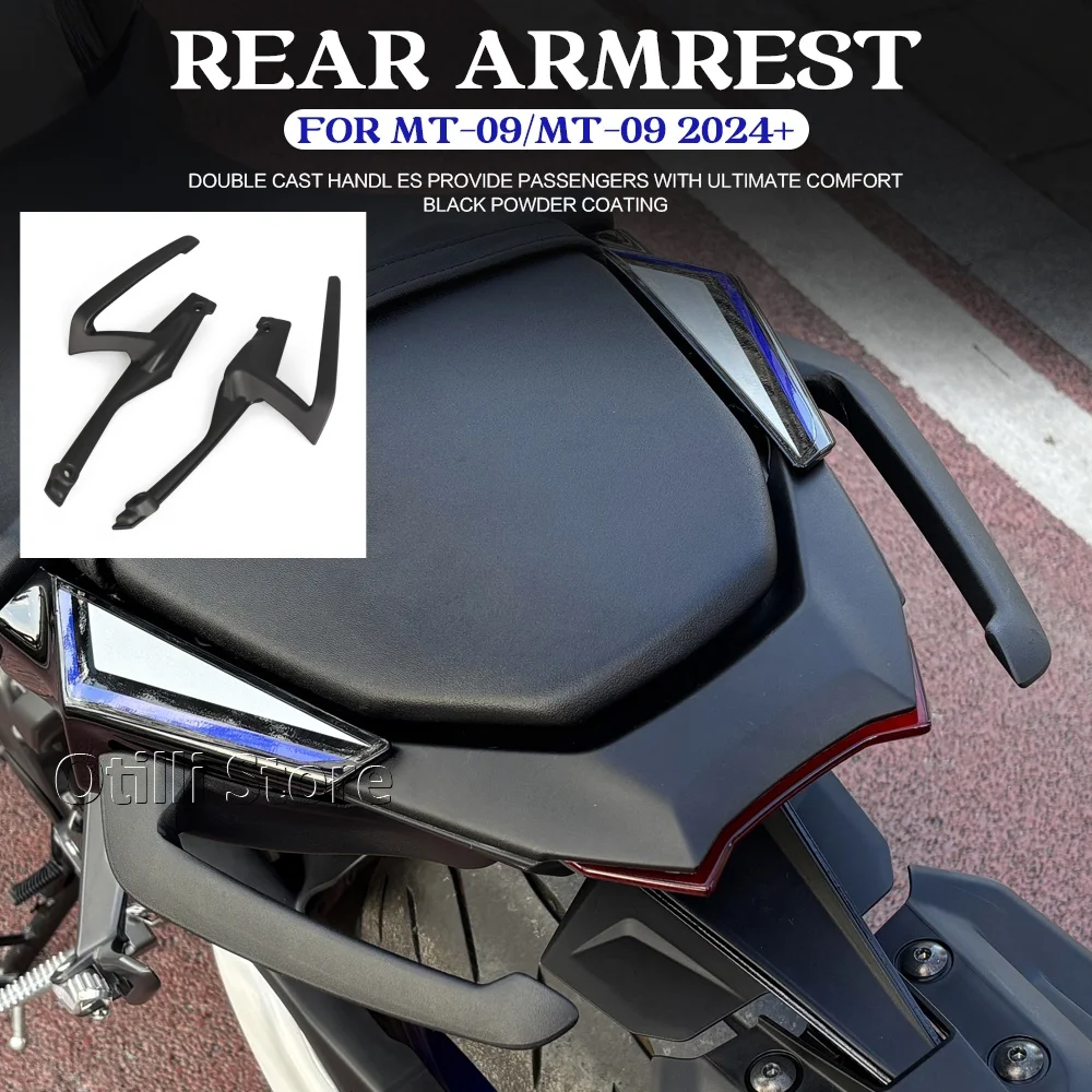 

Подлокотник для мотоцикла YAMAHA MT-09 MT 09 MT09 SP, алюминиевый хвостовой подлокотник, задняя ручка, пассажирское сиденье, поручня 2024 2025