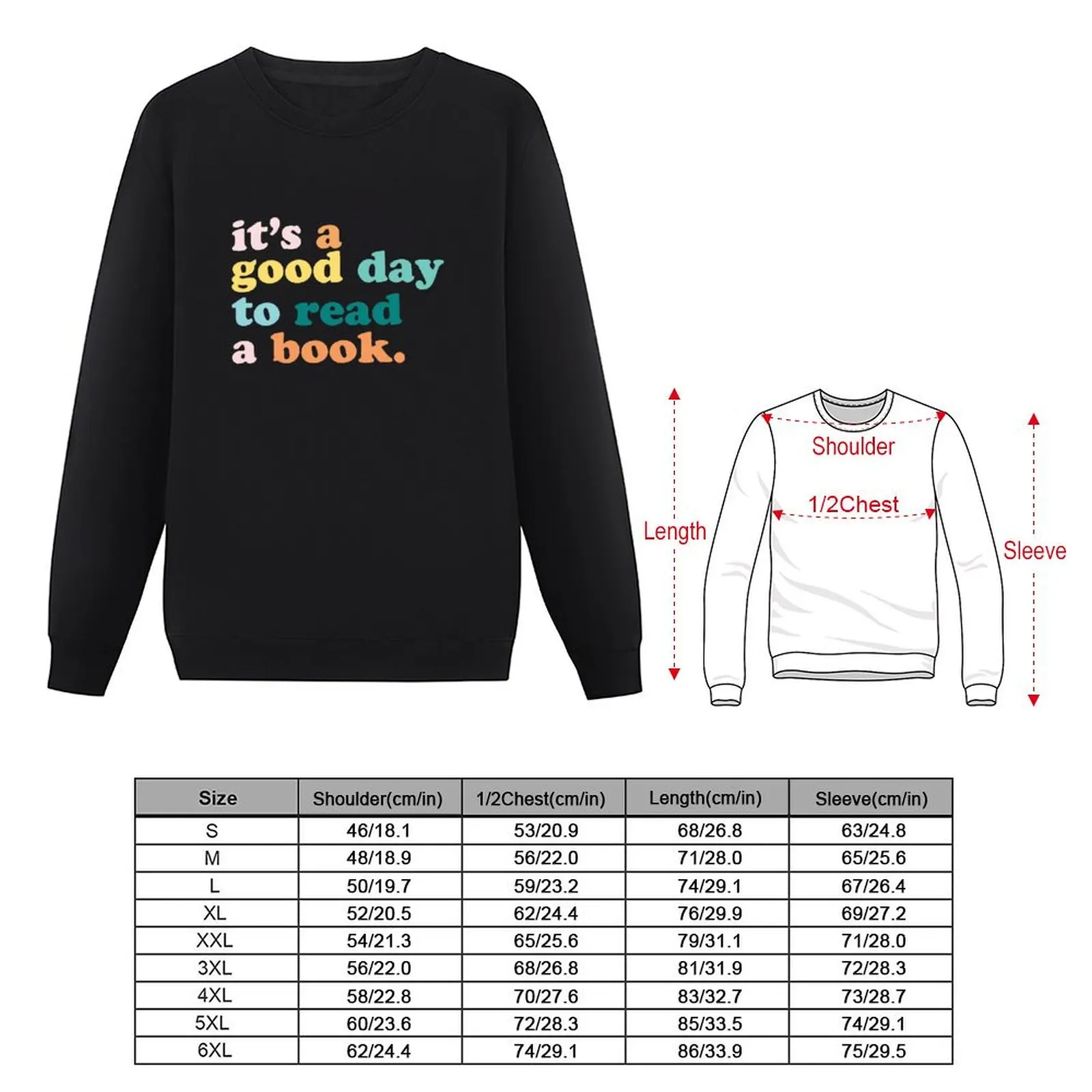 It’s a Good Day to Read a Book Sweatshirt winter clothes men's clothing anime clothing hooded sweatshirt for men