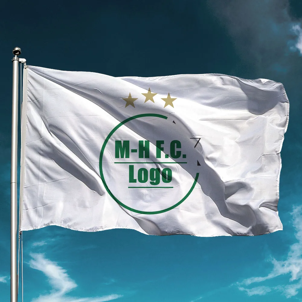 Three Stars Maccabi Haifa Flag Waterproof Israel Football Club Team Banner Outdoors Decor Garden Decoration Hold Backdrop