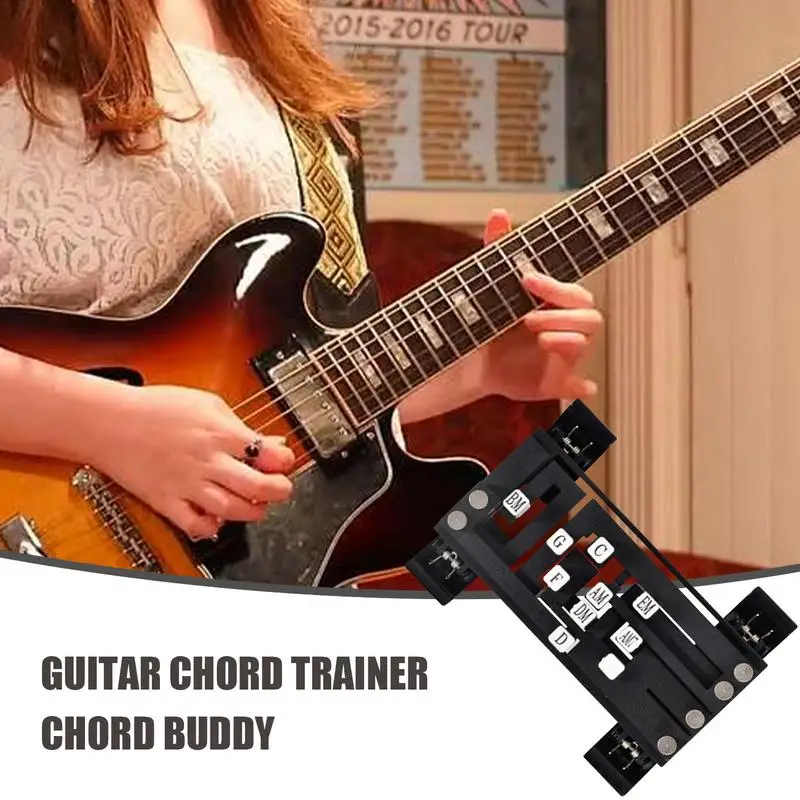 Prensador de acordes de guitarra, herramientas portátiles de aprendizaje de guitarra, accesorios de guitarra, sistema de aprendizaje de acordes resistente al desgaste, acordes de ayuda para guitarra