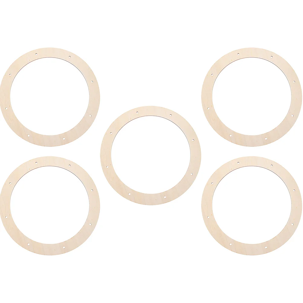 

5 Pcs Decorative Wreath for Door Wooden Frame Christmas Wreaths Frames Crafts Diy