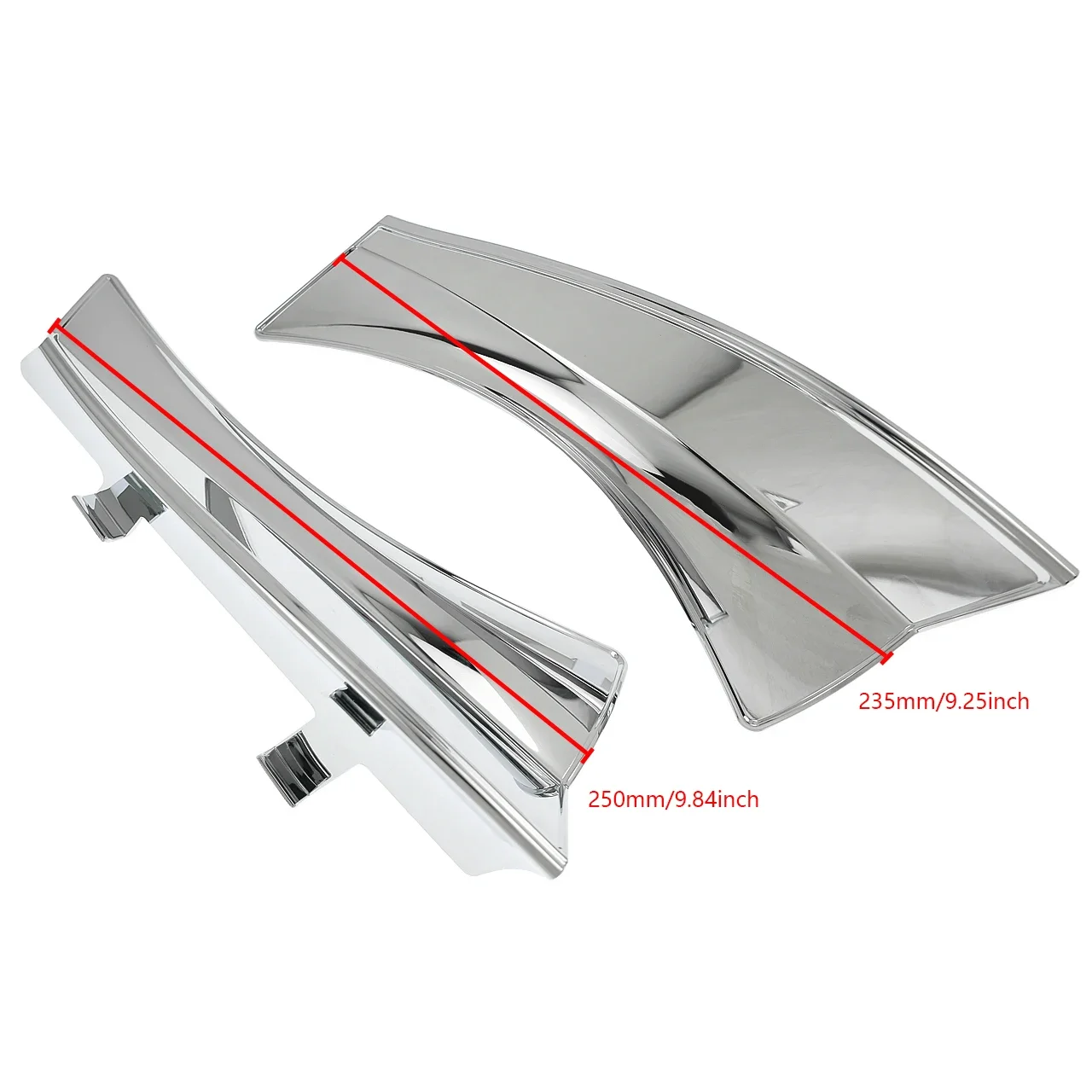 Motorcycle Mid-Frame Heat Shield Chrome Air Deflector Trim Cover For Victory Cross Country Tour Magnum Hard-Ball Roads 2010-2016