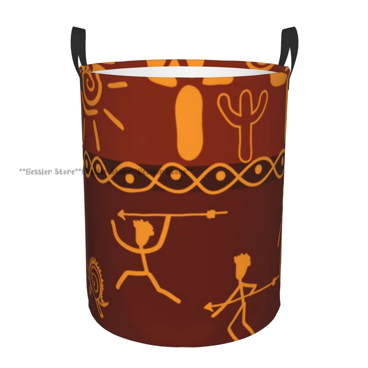 

Охотничья сцена, корзина для белья в африканском стиле, складное ведро для хранения грязной одежды, игрушек, домашнее хозяйство