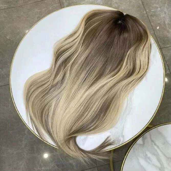 

Blonde Wig 13x4 HD Transparents Synthetic Lace Front Wig Body Wave Ombre Balayage Caramel Brown Synthetic Lace Top Wigs Gifts