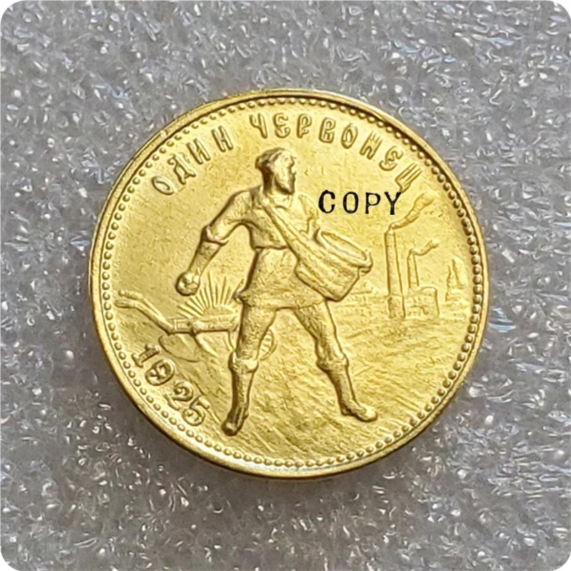 1925 RUSSIA 1 CHERVONETZ GOLD Copy Coin Commemorative Coins-replica Coins Medal Coins Collectibles Challenge Coin Monedas Christ