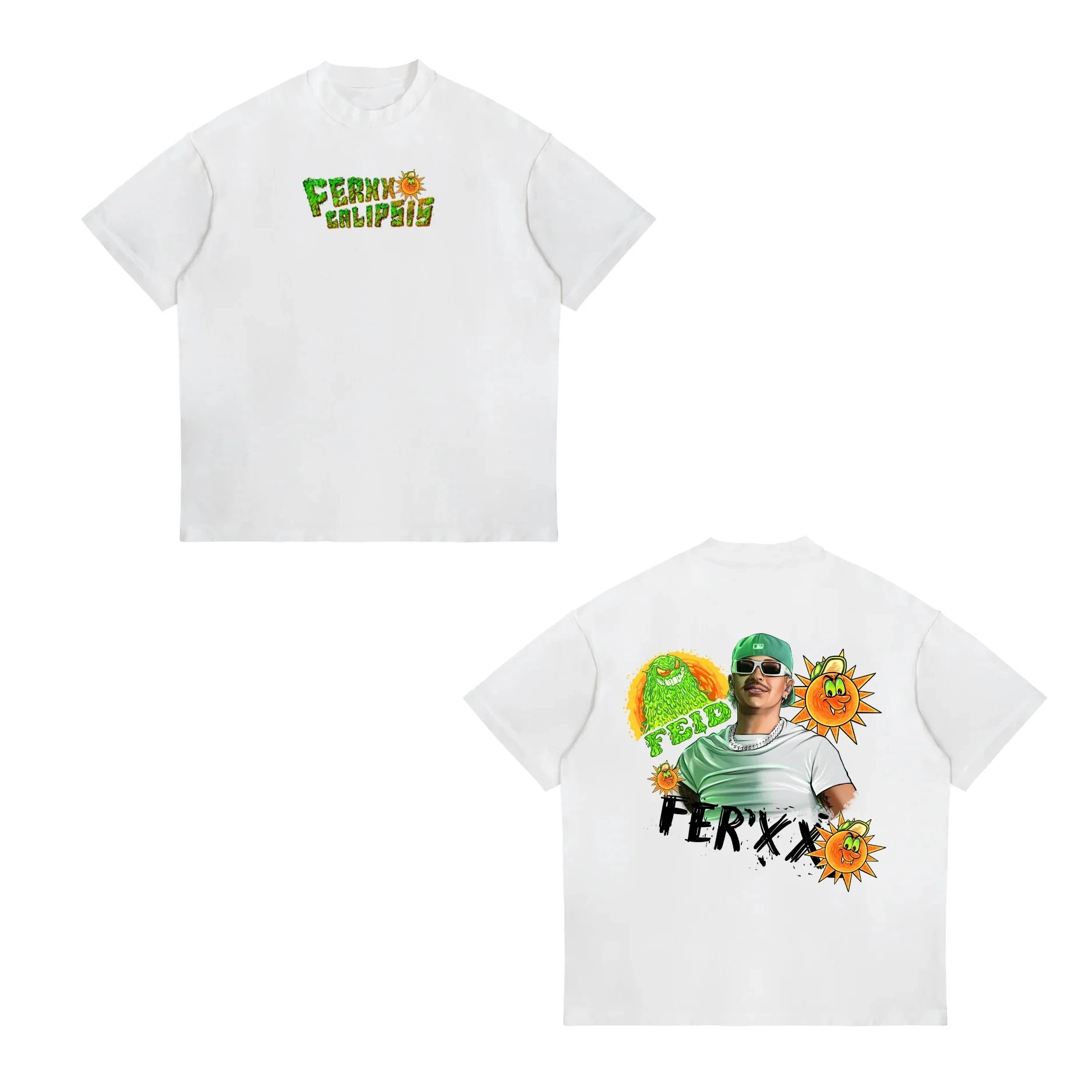 Feid Ferxxo No Le Temas A La Oscuridad T Shirt Men Women Fashion Hip Hop Vintage Oversized T-shirt Cotton Casual O-Neck T-shirts