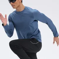 Mens Sports T-Shirt Sportswear Long Sleeve Running Gym Clothing Fitness Quick Dry Compression Shirt Training Jogging Tops