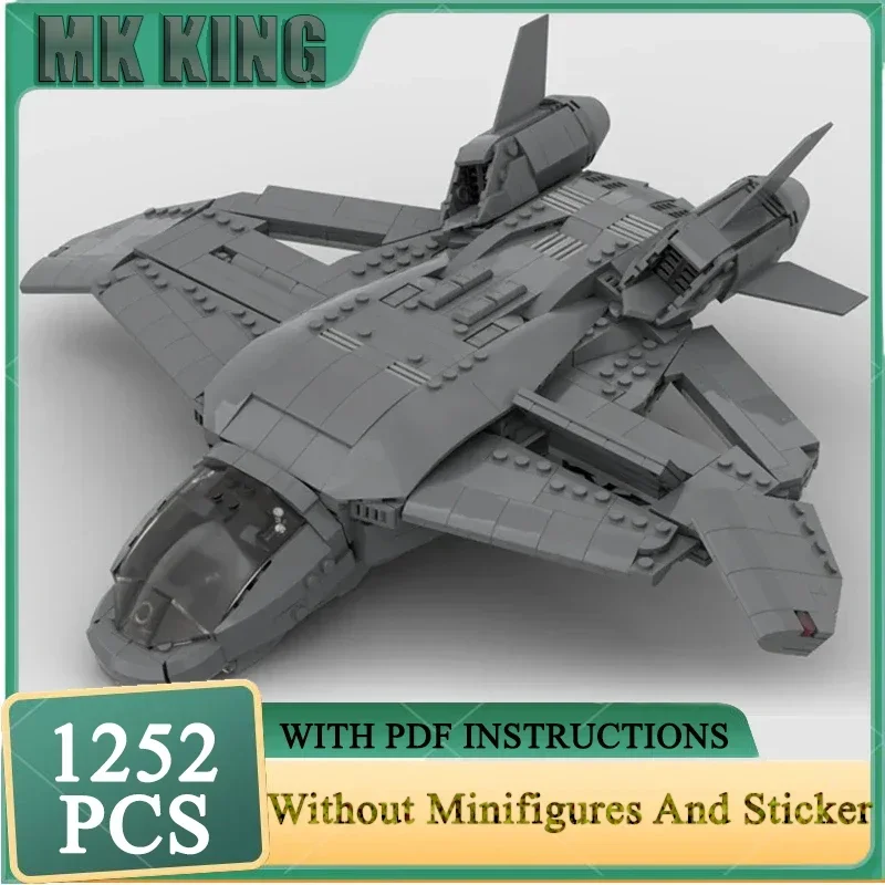 

Военная серия Moc Building Bricks Quinjet Fighter Модель самолета Технология Модульные блоки Игрушки Сборка Кирпич Праздничный подарок