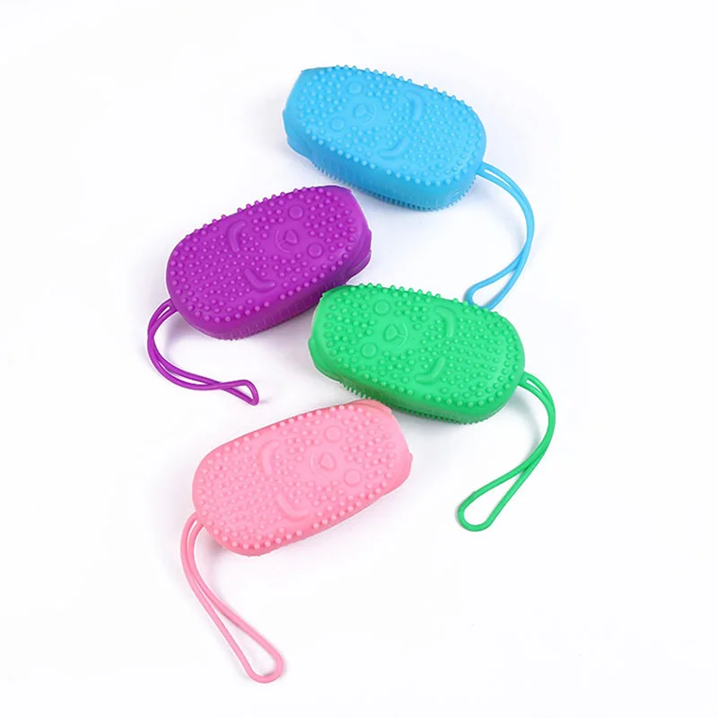 Силиконовый скребок для тела, губка для отшелушивания, щетка для душа, отшелушивающее средство для ухода за кожей, средство для удаления омертвевшей кожи, инструменты для купания