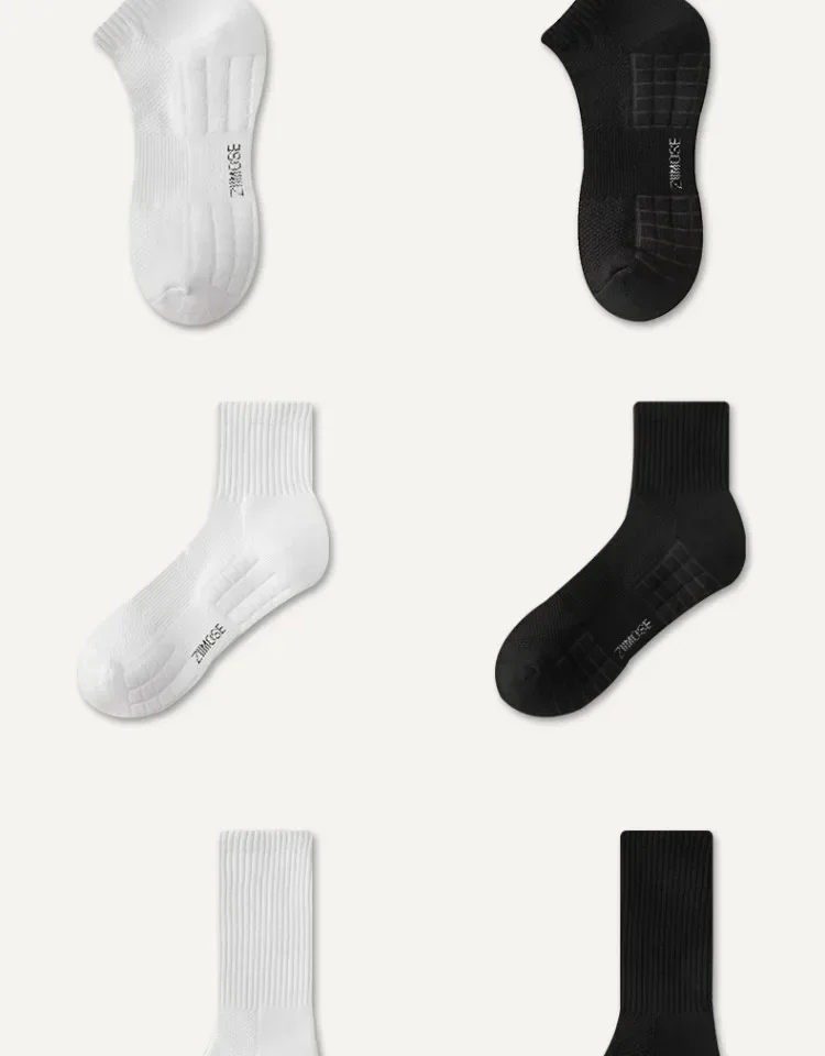 1 oder 4 Stück Socken Herren Baumwolle Deodorant Winter Handtuch unten mit Samt Mittelrohr weiße Strümpfe verdickte Sport-Basketball-Socken – Detail 11