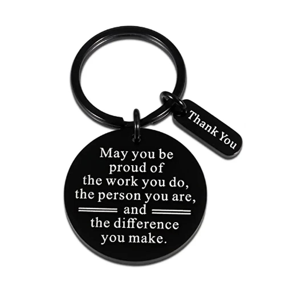 Cute Colleague Appreciation Gift Keychain Pendant Thank You Coworker Leaving Gift Key Chain May You Be Proud of The Work You Do