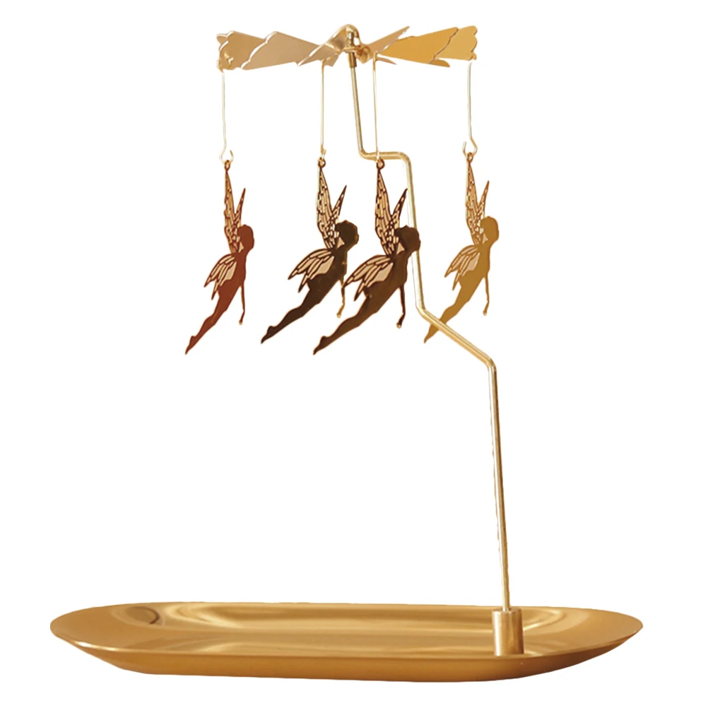 

Christmas Fairy Rotating C Holder Iron Decor Aromatherapy Rack Table nament Romantic C Support Spin Support