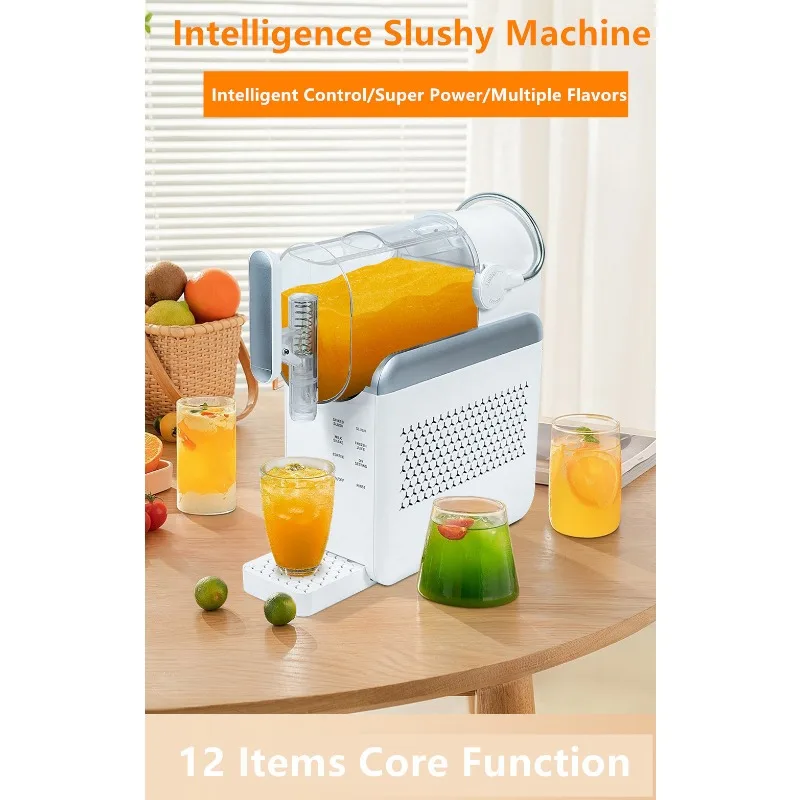 240W Snow Melter 2.0L Milkshake Touch Screen Counter Smoothie Ice Cream Machine Cold Drink