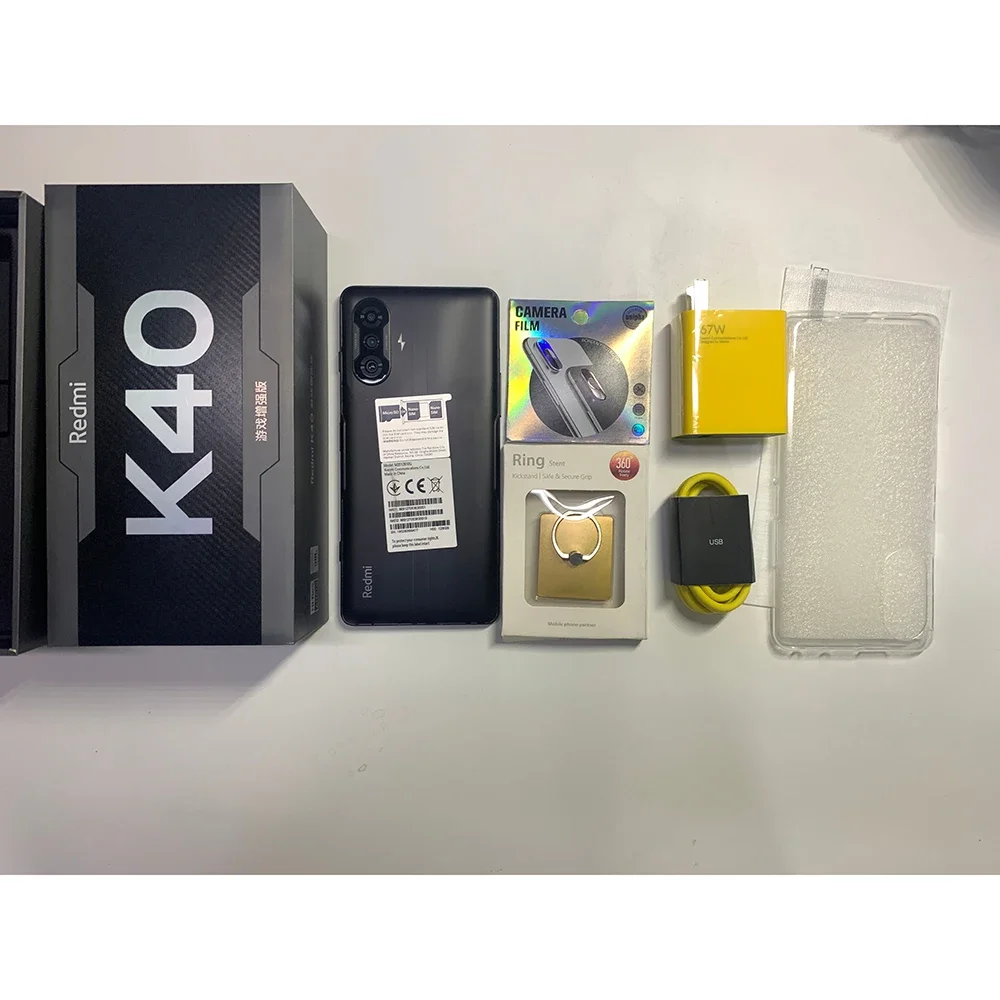 Original Smartphone Global ROM Xiaomi Redmi K40 Gaming Android 11 MIUI 12.5 Octa Core 67W Fast Charging 5G cellphone