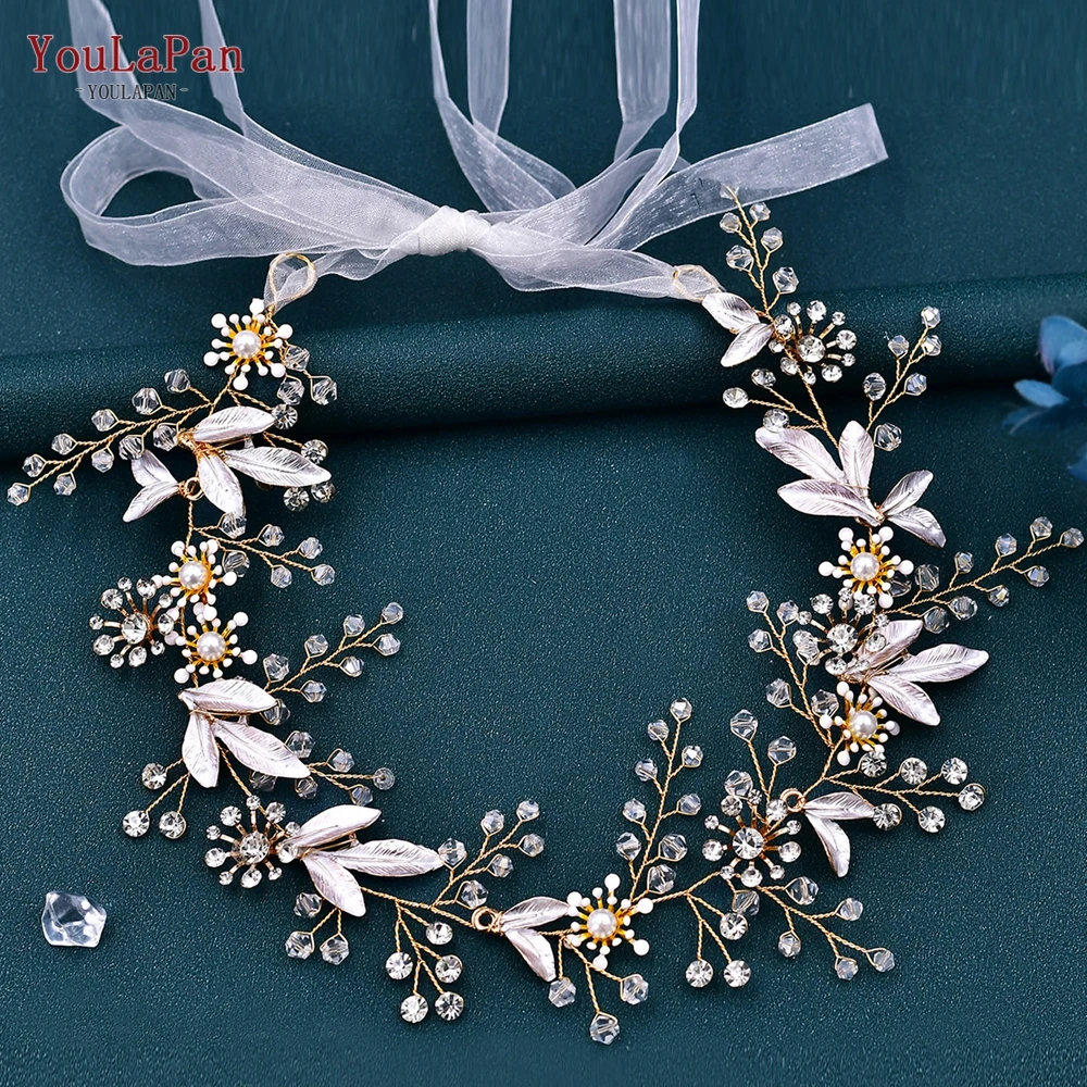 YouLaPan Wedding Sash Bridal Belts Fashion Women Belt Leaf Rhinestone Sash Belt Crystal Bridesmaid Belts Wedding Dress Bel SH294