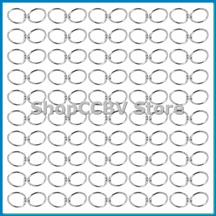 

100 шт., 19 мм, кольца для переплета, брелоки, кольца для книг, кольца для переплета для скрапбукинга/альбома/Craft-A50M