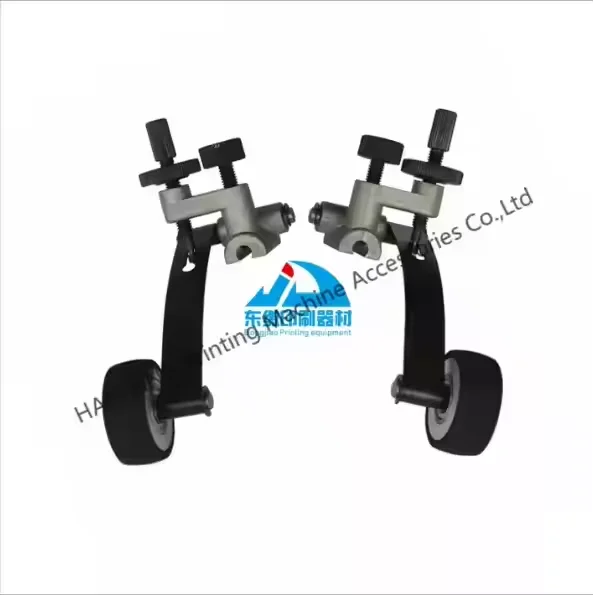 1 Pair Paper Rubber Wheel Assembly Printing Machine Press Wheel for Komori Printing Machine Mounting Hole 6mm Feeder Runner