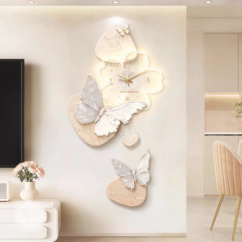 Led Luxury Wall Watch Creative Living Room Modern Bedrooms Design Fashion Clock Wall Restaurant Horloge Murale Room Decorations