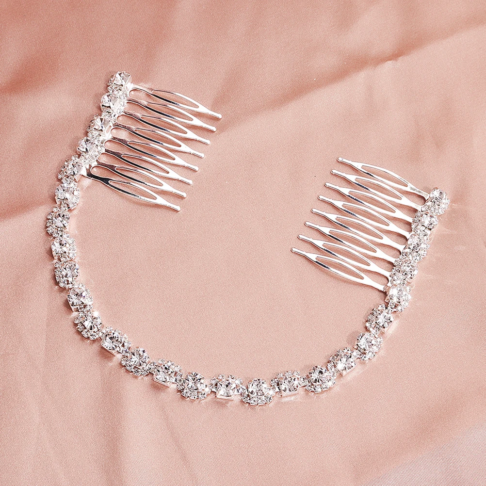 

Comb Crystal Hair Accessory Bridal Headdress Pearl Elegant Hairpin Miss