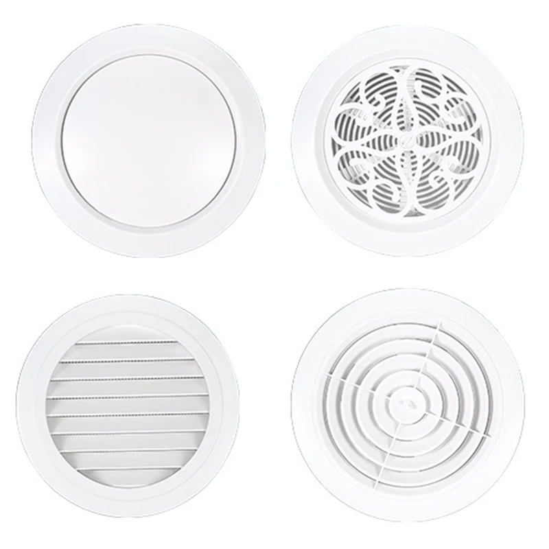 Decorative Air Vent Cover Round Ventilation Grill Outlet with Built-in Screen for Wall Ceiling Air Vent Cover kitchen tool