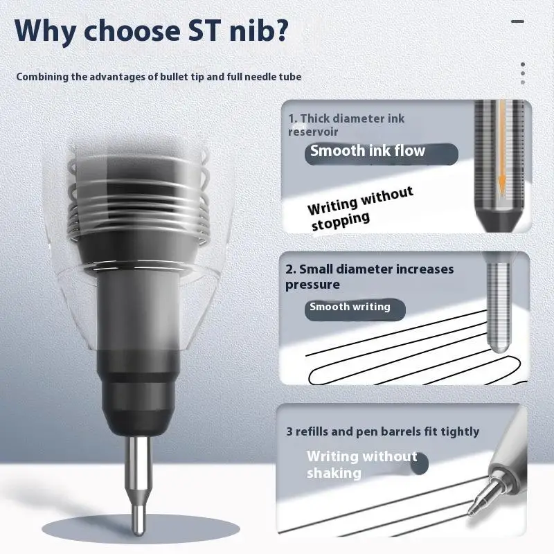 

10/30/50 шт. 0,5 мм черные нейтральные стержни для ручек Qui Drng, карбоновые стержни для ручек на водной основе, стержни для шариковых ручек, красные замены