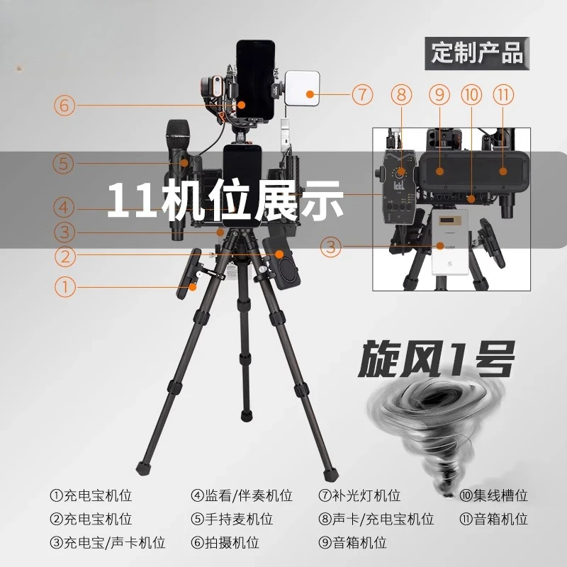Mobile Live Shooting Stabilizer Bracket Equipment PTZ