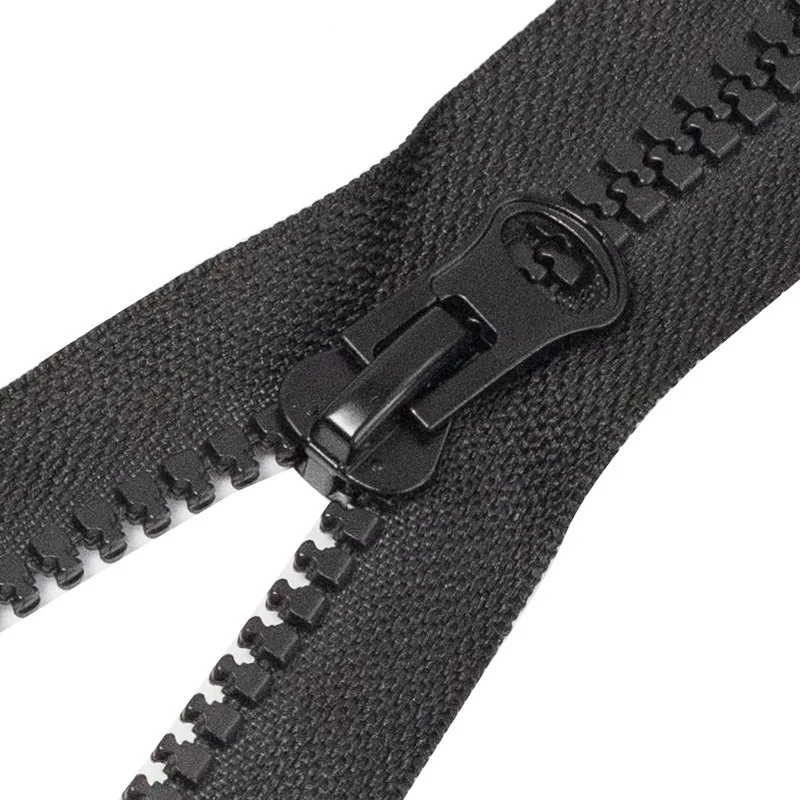 طقم إصلاح بسحاب واحد مفتوح من الراتينج ، مشغولات يدوية لخياطة الملابس ، ملحقات المعطف والملابس ، سترة مبطنة ، 8 # ، 50: 50: 60: 50: 70