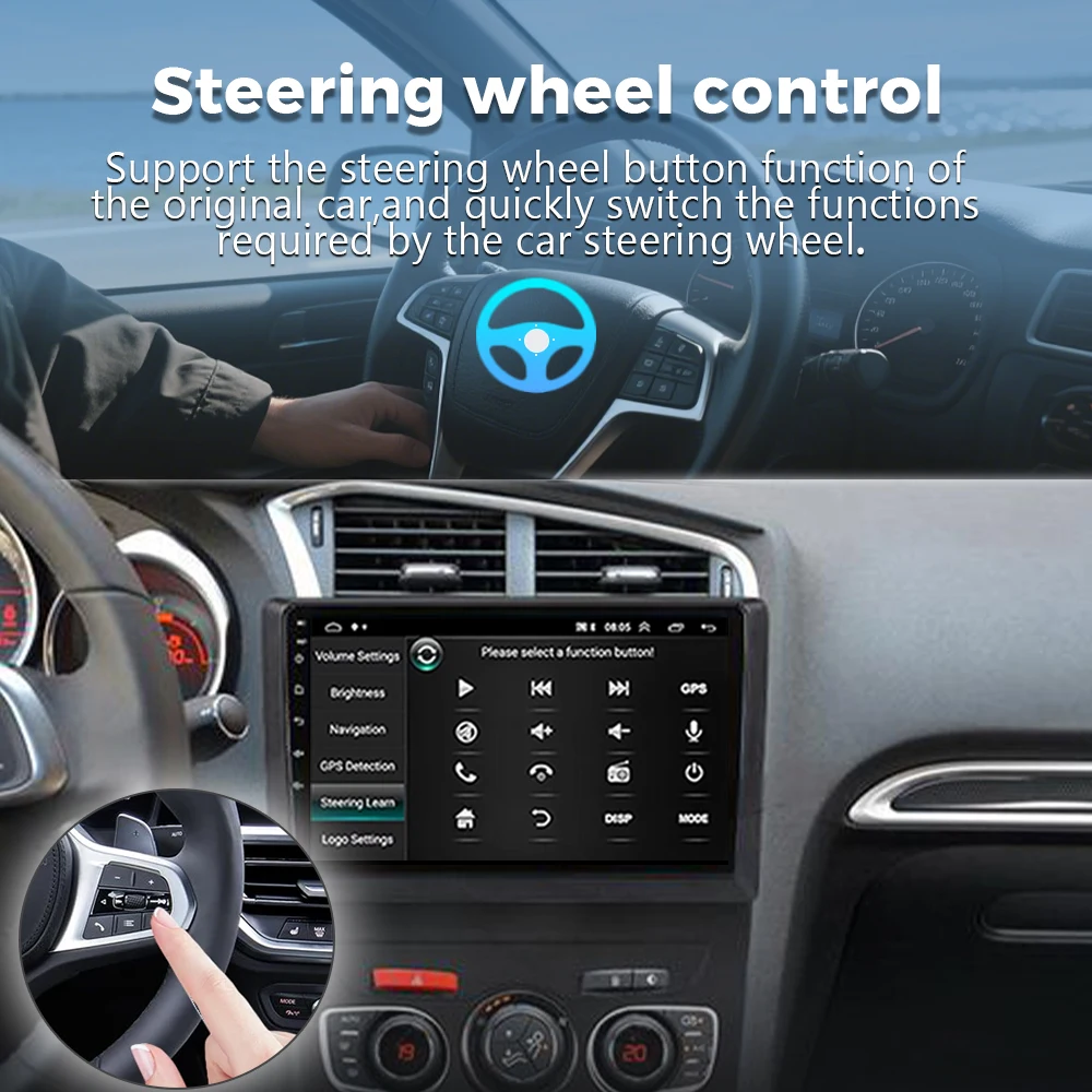 Android 16 Carplay DSP WIF+4G Car Radio GPS Multimedia Player For Citroen C4 C4L DS4 2013 2014 2015 2016 2017 Stereo 360 Camera