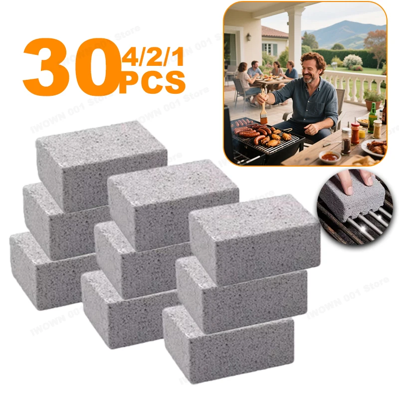 

Home Outdoor Barbecue Cleaning Brick Baking Pan Tool High Temperature Cleaning Brick Barbecue Grill Pumice BBQ Cleaning Brush