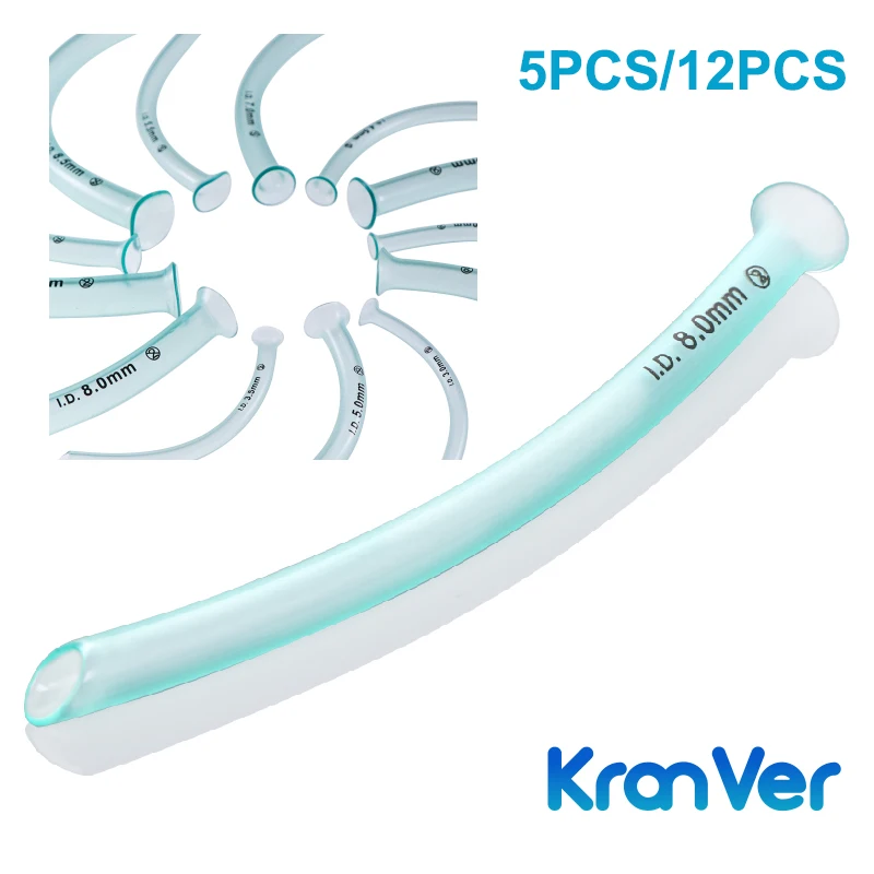 KranVer 5PCS/12PCS Nasopharyngeal Airway Nasal Pharyngeal Duct Health Care Tool Help Sleeplessness For Emergency First Aid