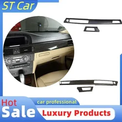 For BMW 3 Series E90 2005-2012 ABS Carbon Fiber,Central Control Instrument Panel Air Outlet Decoration Panel Frame,Car Accessory
