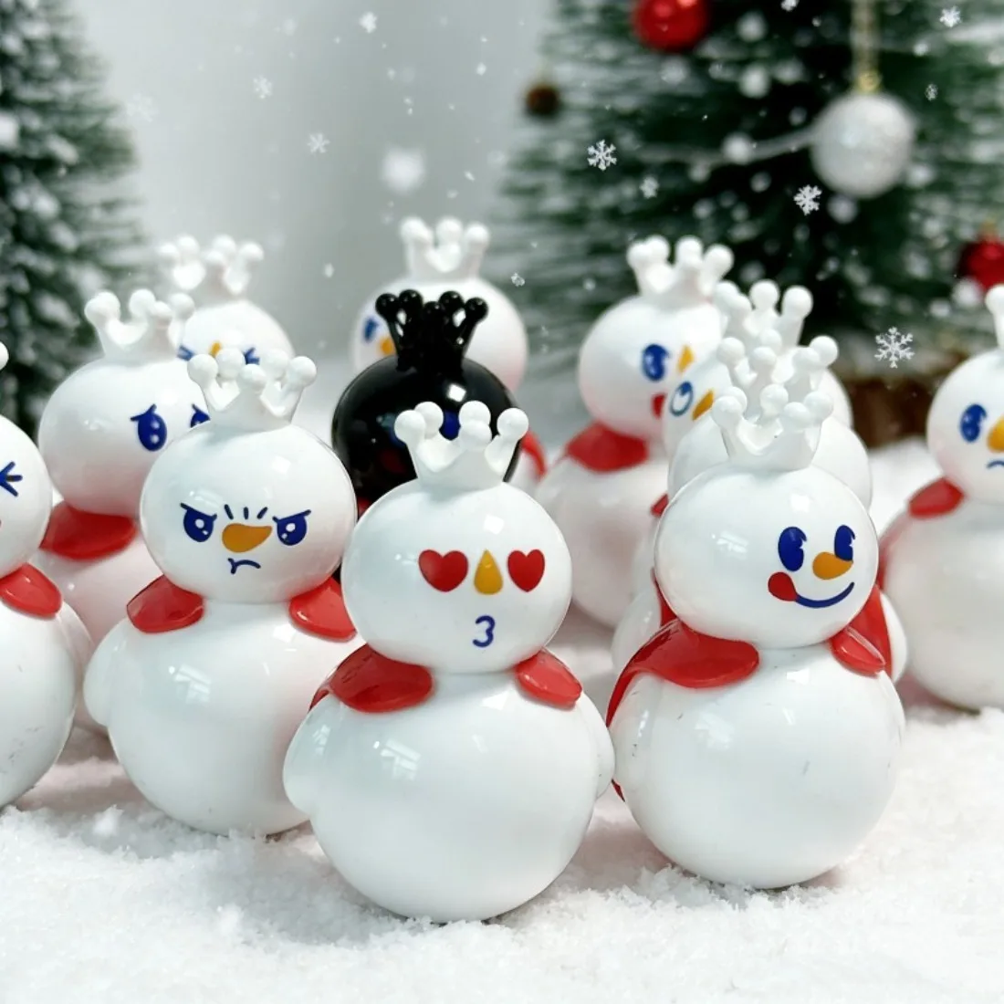 13Pcs Mixue Bobblehead 1.57inch 4cm Cute Action Figure Sculpture PVC Sculpture Anime Figurine Toys Sculpture Desktop Decoration