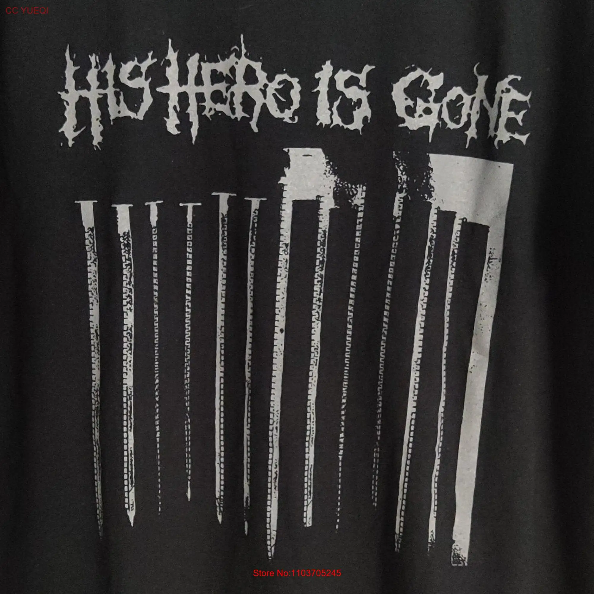 His Hero Is Gone T shirt hardcore punk d beat crust anti cimex tragedy wolfbrigade from ashes rise long or short sleeves