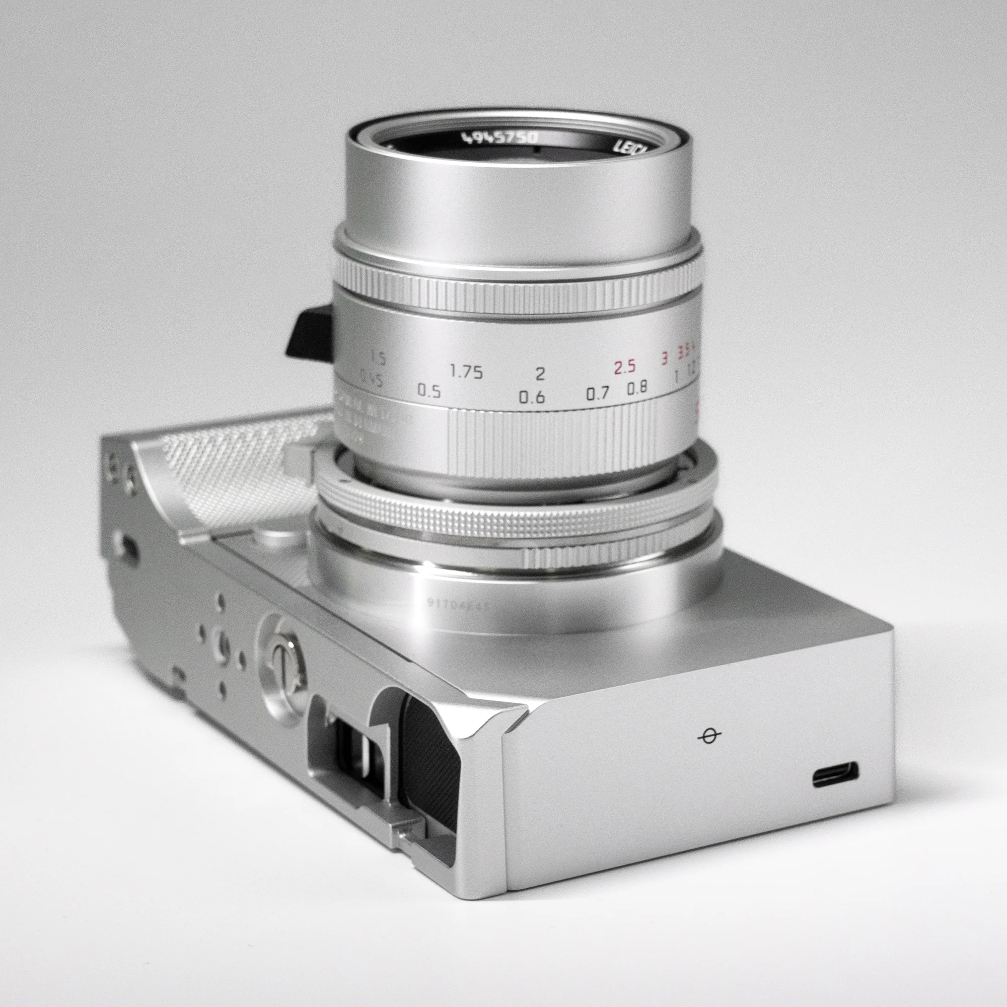 YUWOOD BF Kamerakäfig L-förmige Montageplatte mit Griff für Sigma BF Schwarz/Silber, Daumengriff mit Multifunktionsgurtloch – Detail 9